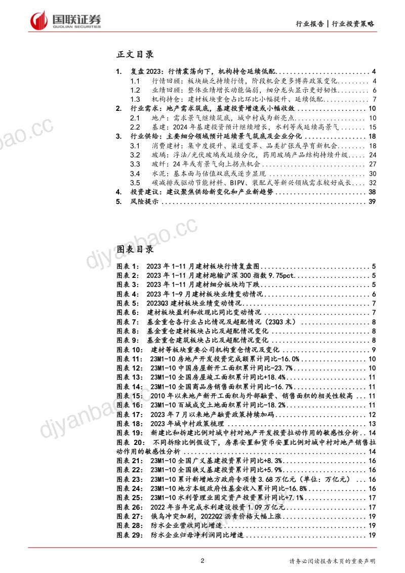 建筑材料行业：聚焦供给新变化和产业新趋势-240105（40页） 第2页