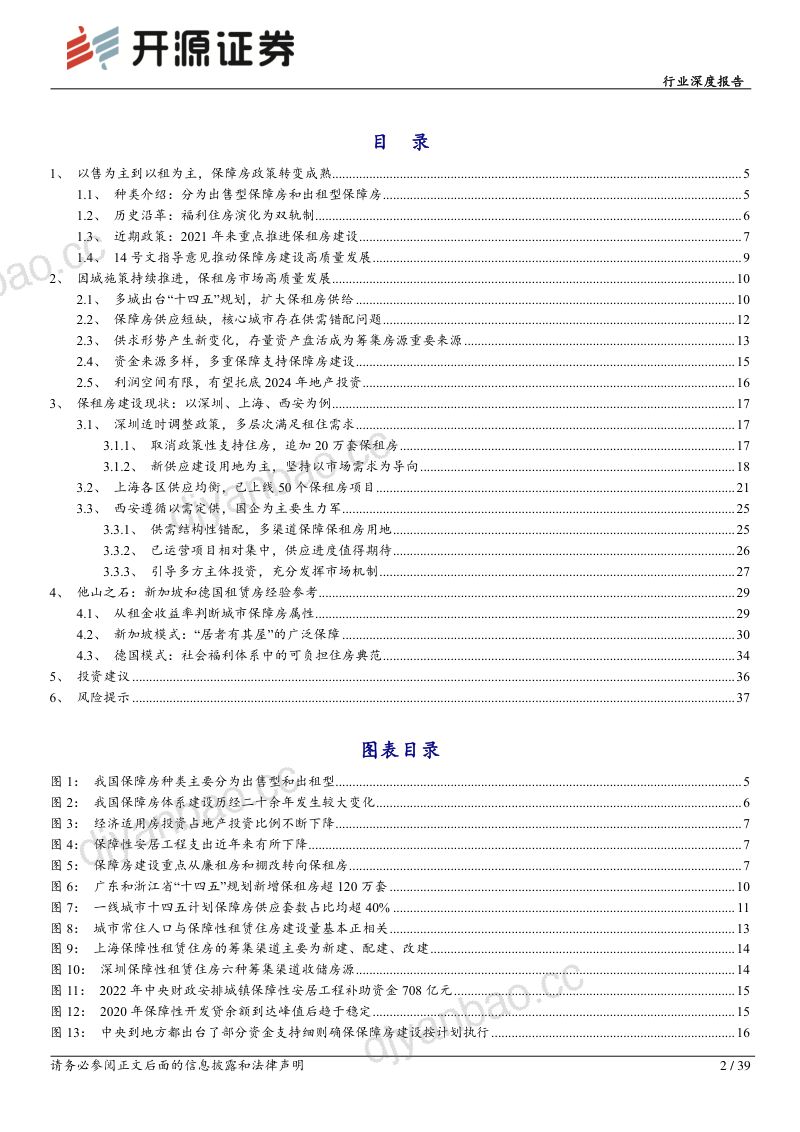 房地产行业深度报告：保障房系列报告一租售并举双轨制逐渐完善保障房建设破竹建瓴-240102（39页） 第2页