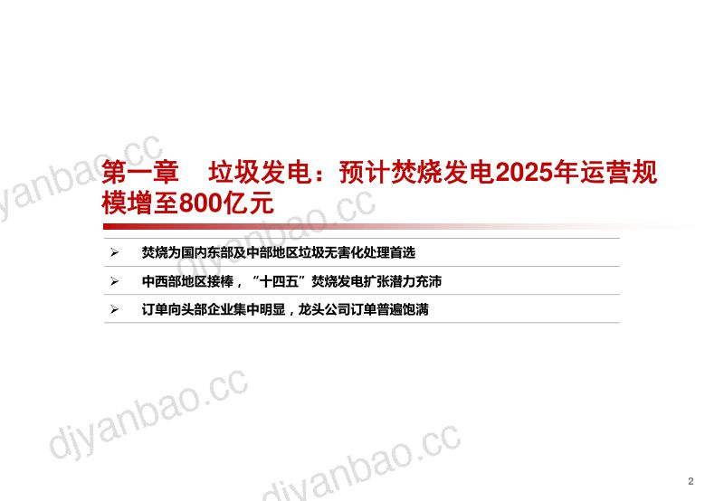 2021年中国垃圾发电与污水处理分析报告(41页) 第3页