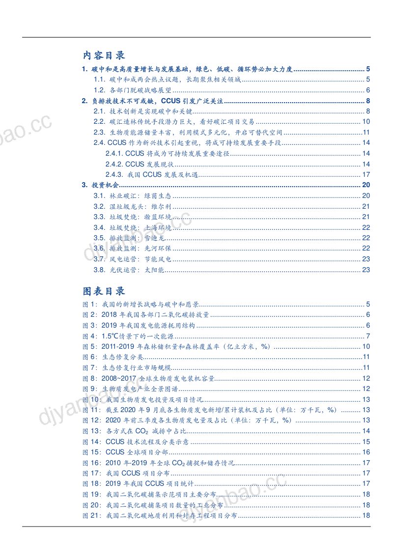 2021年环保行业负排放及CCUS技术发展趋势分析报告（23页） 第2页