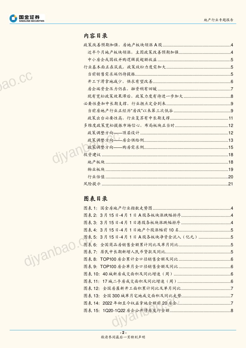 地产行业专题报告:步入良性循环正轨布局地产正当时-220405(22页) 第2页