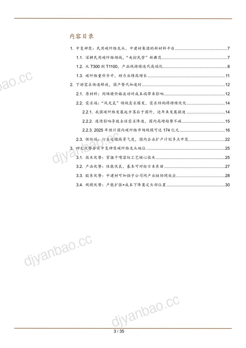 2022年碳纤维行业供需国产替代趋势及中国神鹰竞争优势分析报告(32页) 第2页