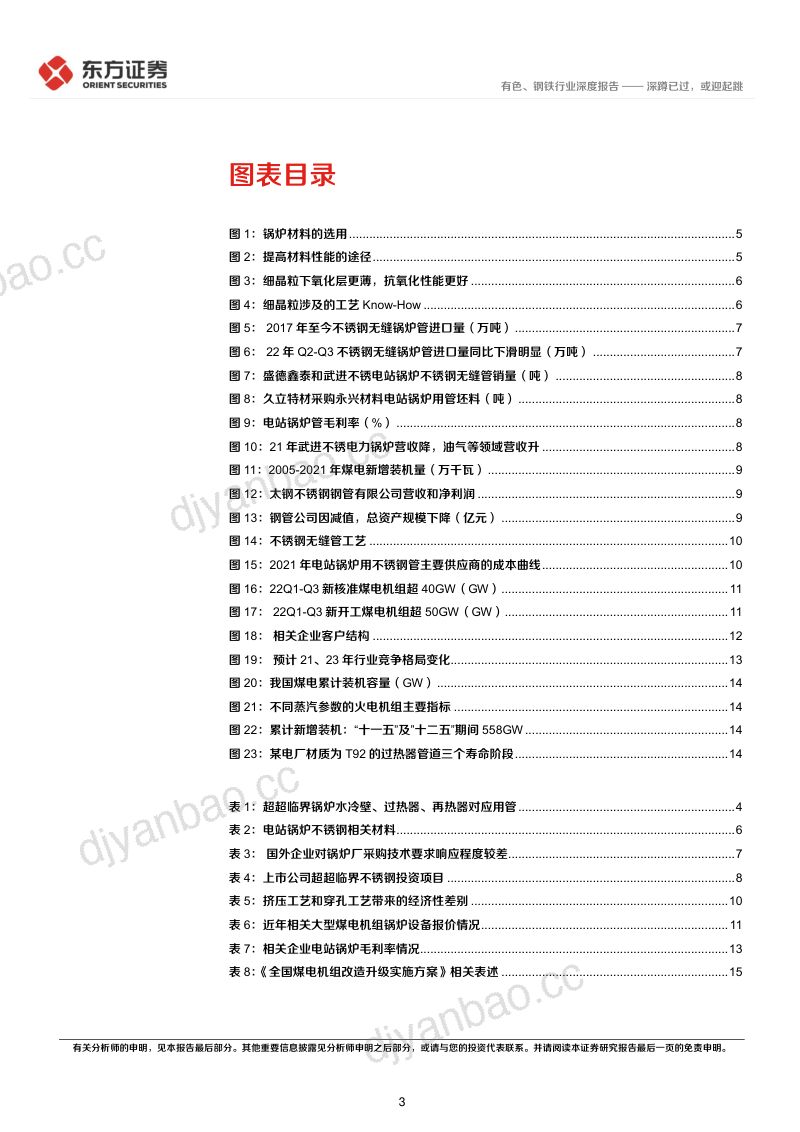 电站锅炉不锈钢管行业报告：深蹲已过或迎起跳-221219（18页） 第3页