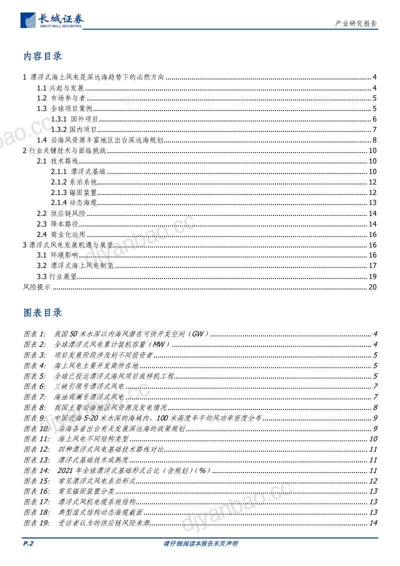 风电行业：挑战与机遇并存全球漂浮式风电发展综述-230619（21页） 第2页