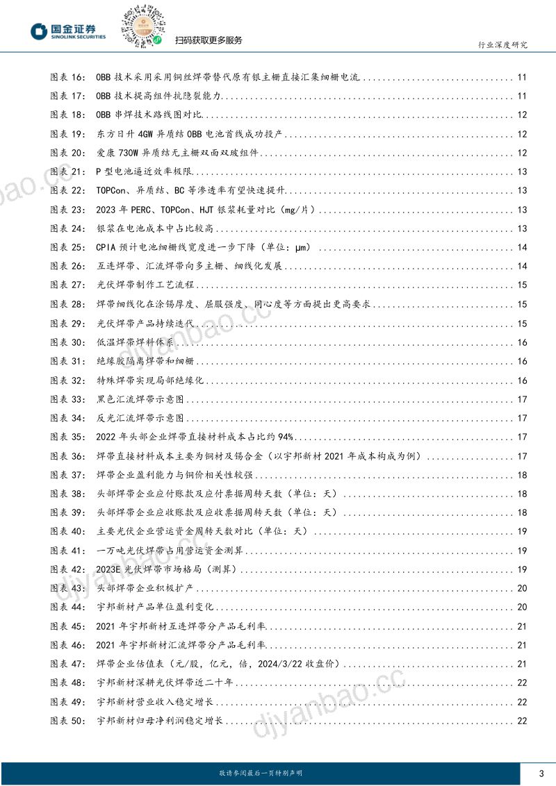 光伏焊带行业专题:产品迭代提速驱动行业集中度及龙头盈利能力提升-240323(29页) 第3页