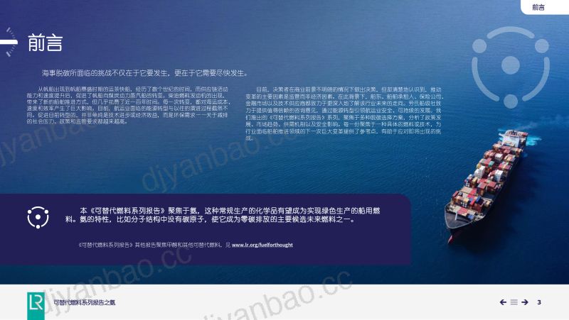 劳氏船级社:2024可替代燃料系列报告之氨燃料(48页) 第3页