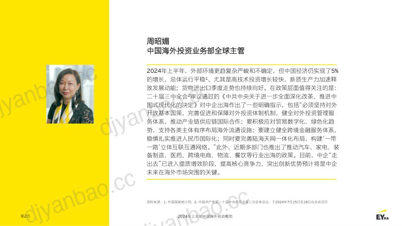 安永:2024年上半年中国海外投资概览报告(16页) 第2页