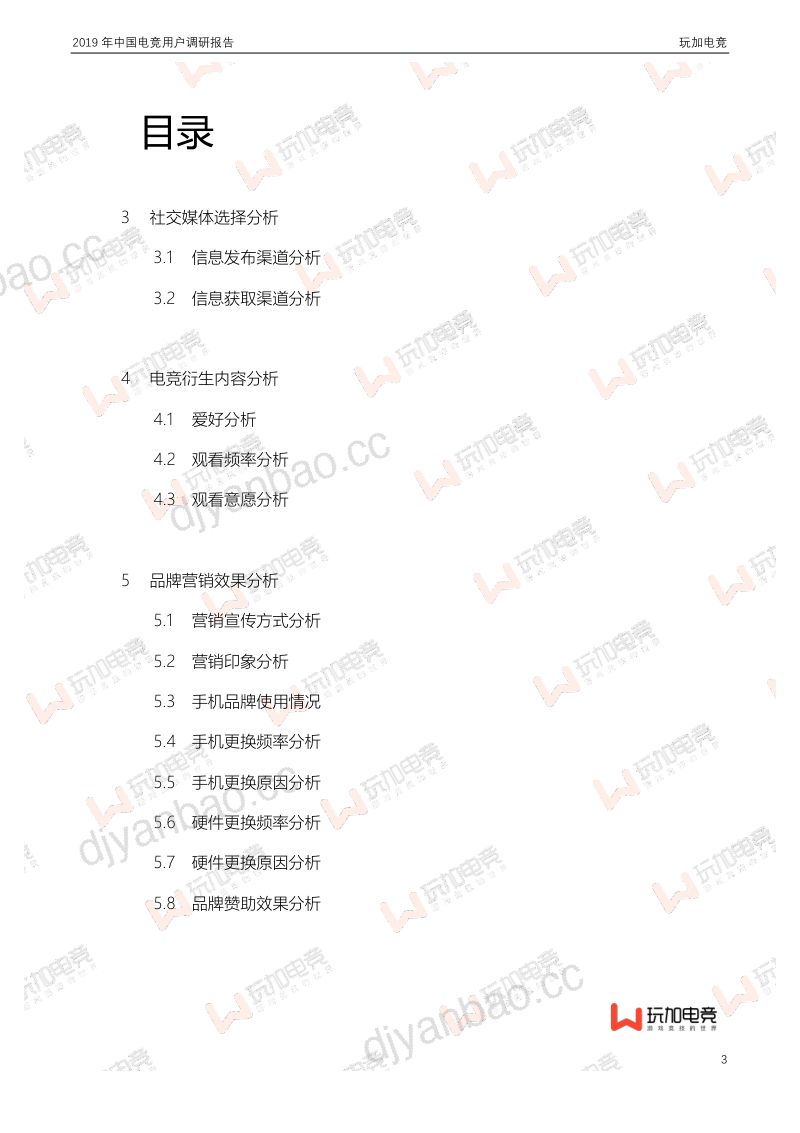 玩加电竞:2019年中国电竞用户调研报告(27页) 第3页
