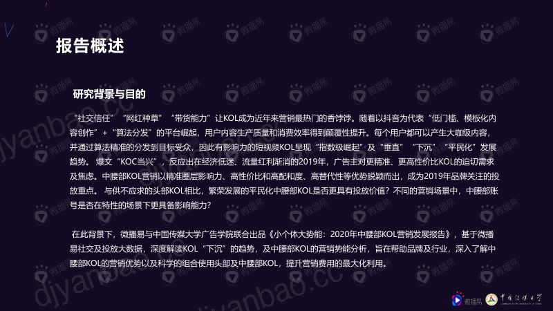 中国传媒大学:2020年中腰部KOL营销发展报告(60页) 第2页