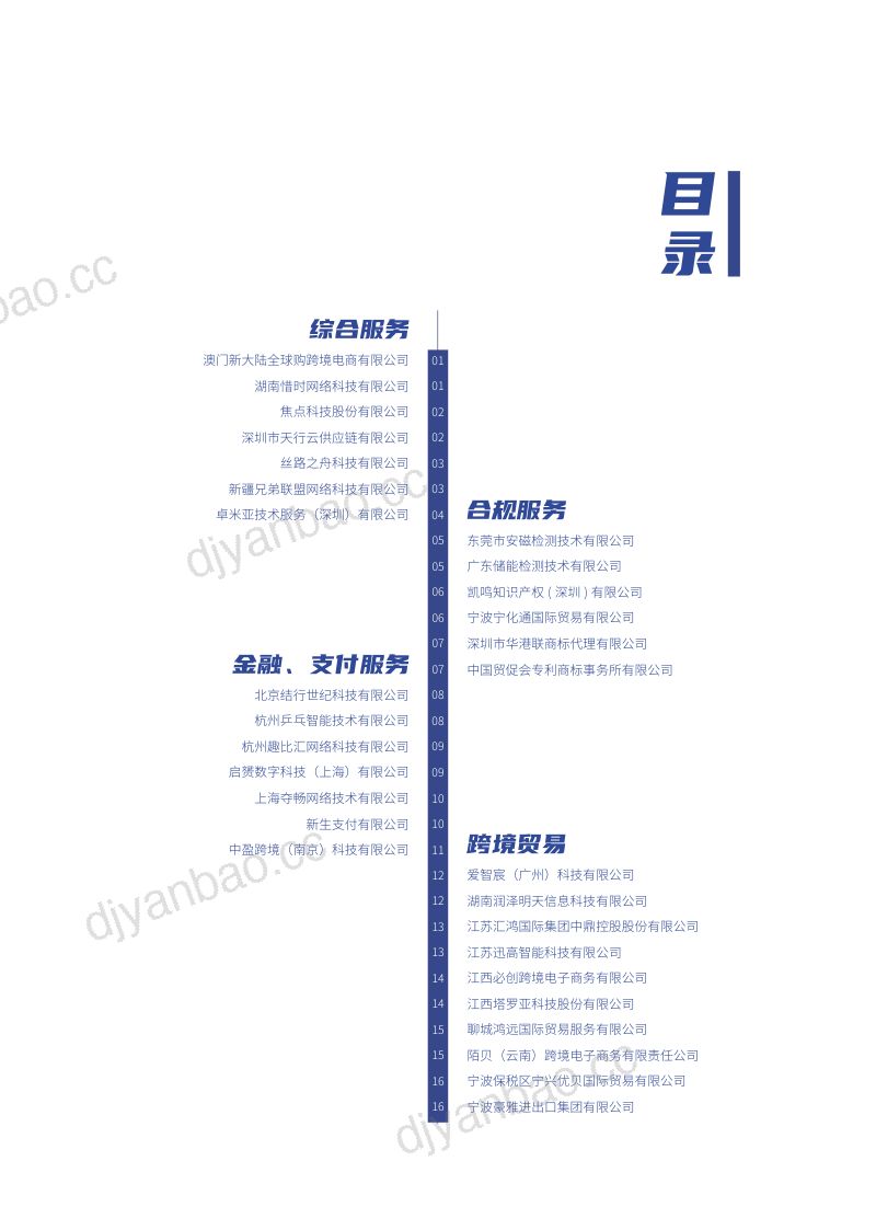 中国贸促会：2023跨境电商重点联系企业名录（中英版）（125页） 第3页