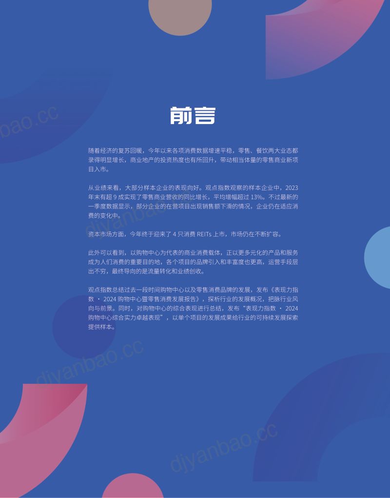 观点指数研究院:表现力指数-2024购物中心暨零售消费发展报告(18页) 第2页