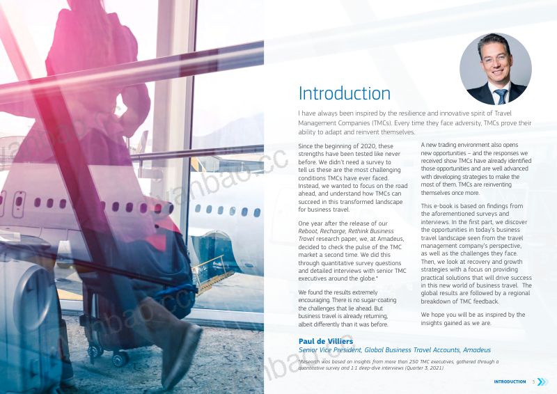 Amadeus：2022年商务旅游行业前景和复苏策略分析报告（英文版）（31页） 第3页