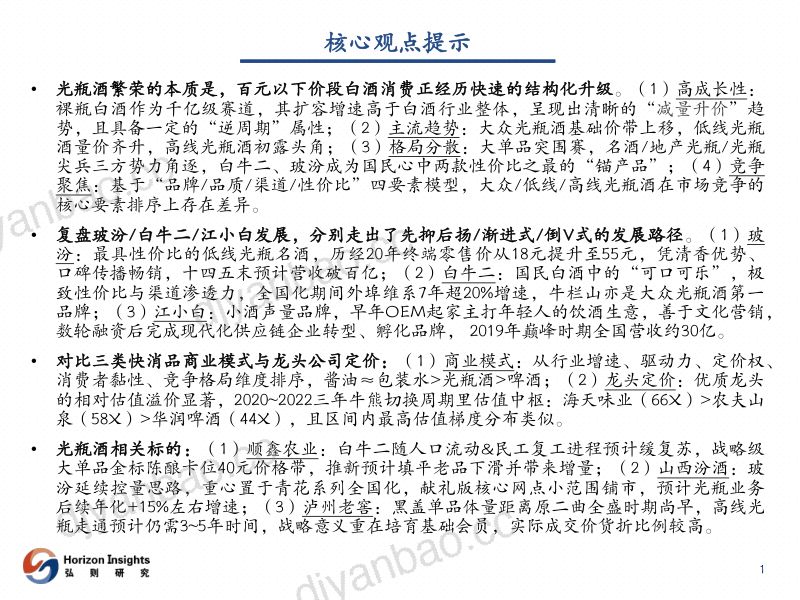 光瓶酒行业深度报告:百米高墙下城春草木深-230316(40页) 第2页