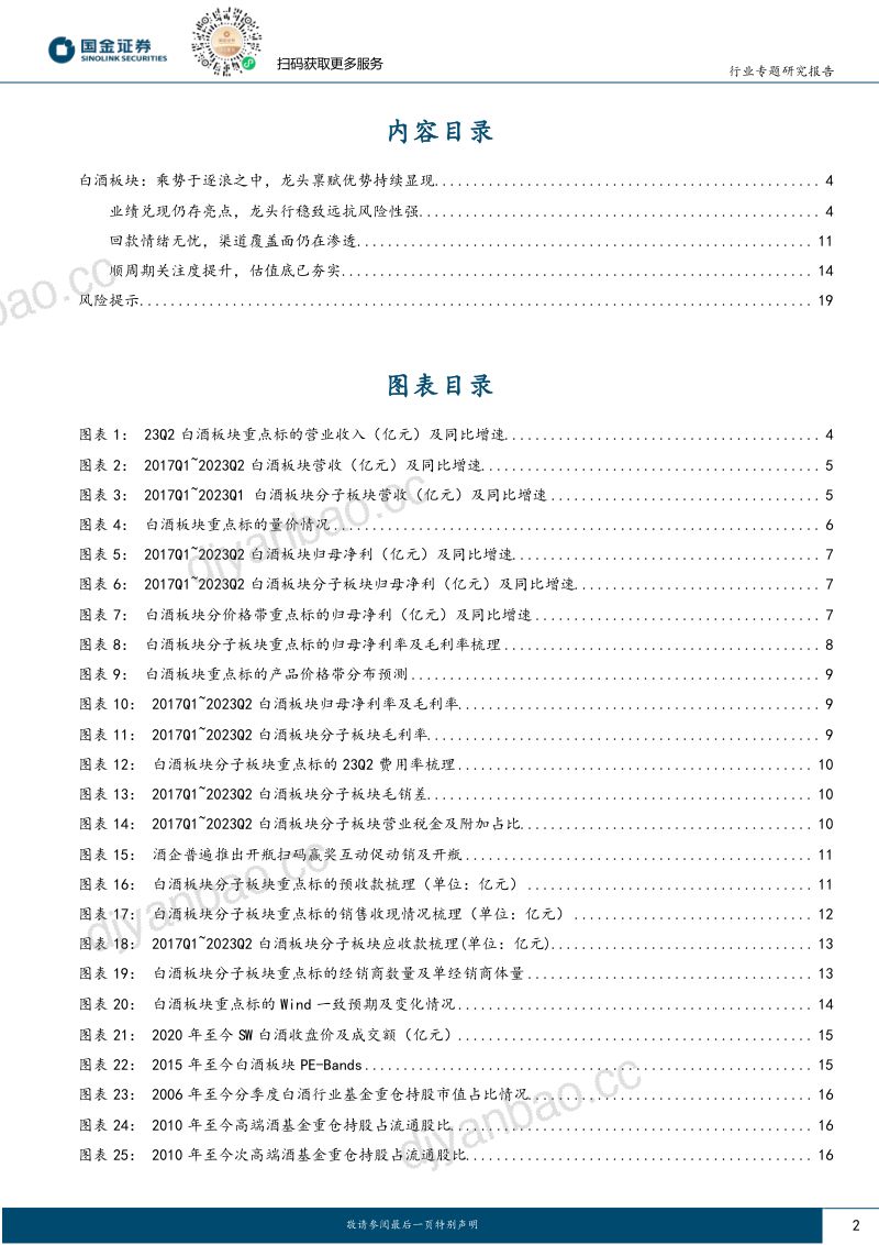 食品饮料行业专题研究报告：乘势于逐浪之中龙头禀赋优势持续显现-230903（21页） 第2页