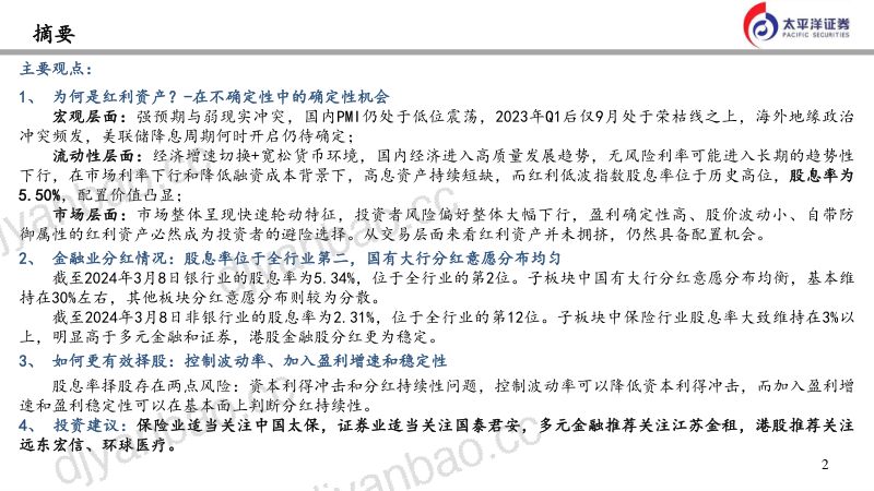 金融行业如何把握红利投资机会？-240311（36页） 第2页