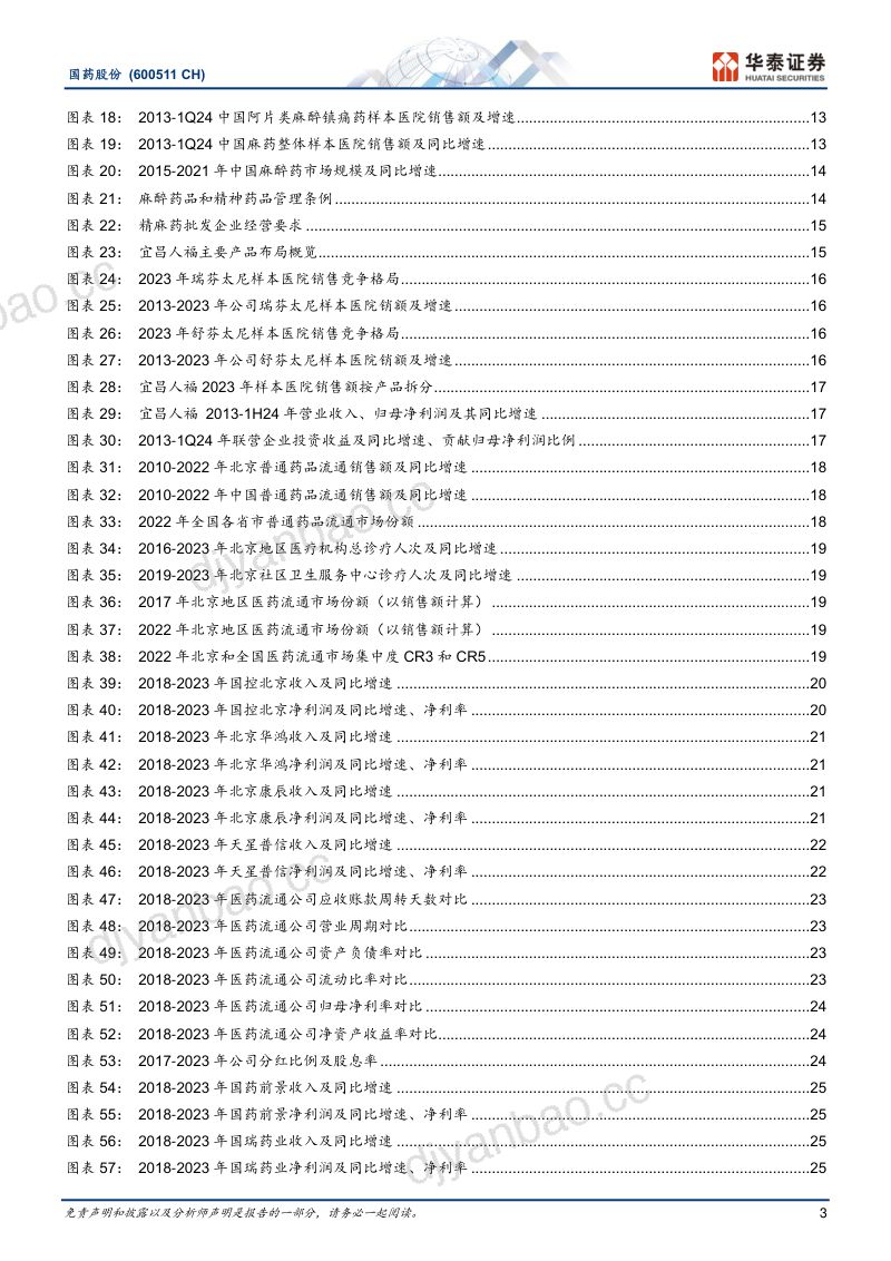 国药股份-公司研究报告-医药流通行业中的“现金牛”-240820(34页) 第3页