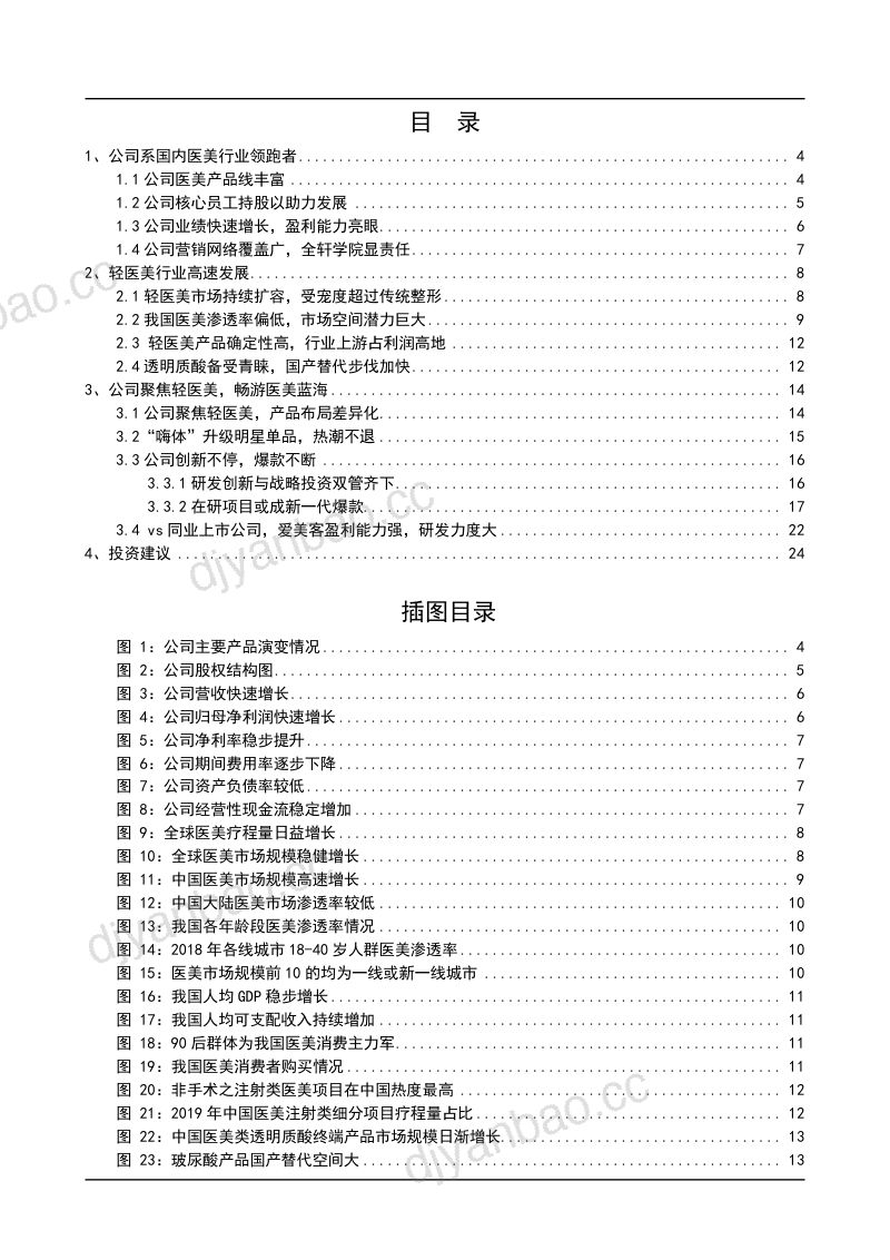 2021年医美行业与爱美客公司产品布局分析报告（24页） 第2页