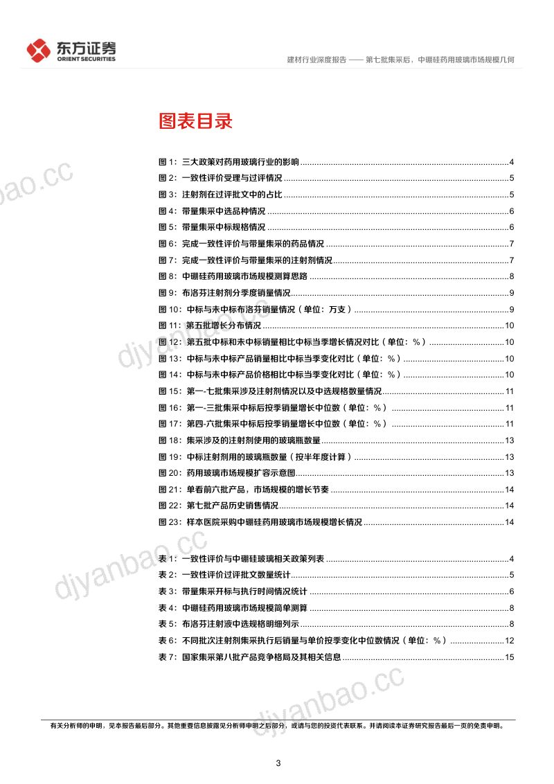 药用玻璃行业报告之二:第七批集采后中硼硅药用玻璃市场规模几何-230329(20页) 第3页