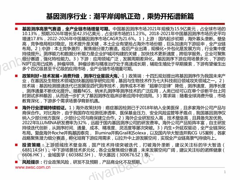 基因测序行业：潮平岸阔帆正劲乘势开拓谱新篇-231108（75页） 第2页
