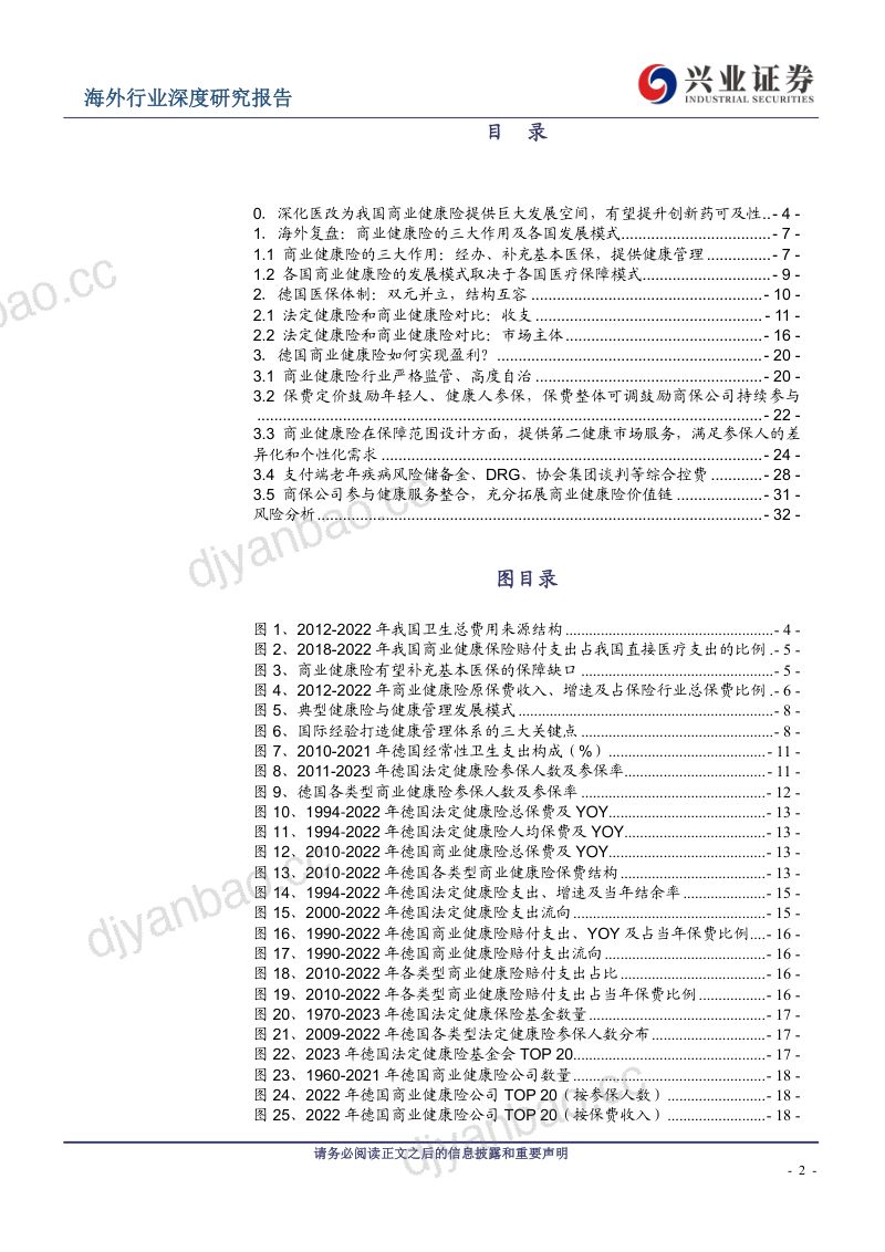 医药生物行业:海外商业健康险复盘系列报告1德国商业健康险如何实现盈利?-240331(34页) 第2页
