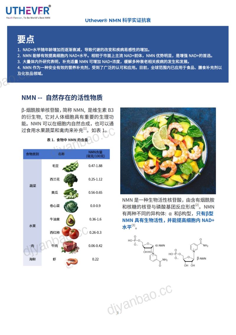 音芙医药&新营养：NMN白皮书（12页） 第2页