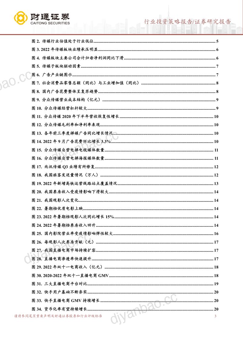 传媒行业年度策略报告:黎明破晓复苏可期-221216(32页) 第3页