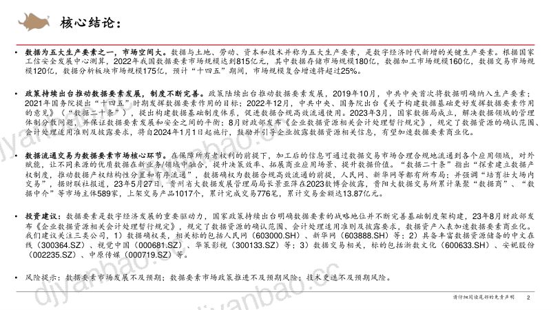 传媒行业数据要素产业链深度报告:流通助力点“数”成“金”数据要素市场未来可期-230828(26页) 第2页