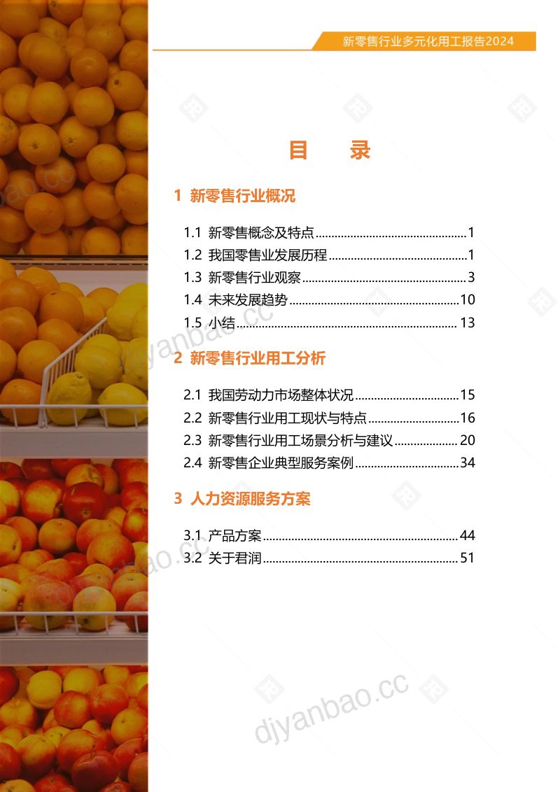 君润人力：2024新零售行业多元化用工报告（58页） 第3页