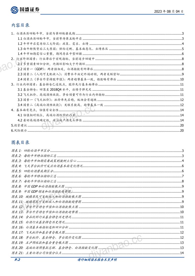 食品饮料行业深度：从量化指标看白酒周期内外指标已改善行业有望迎反攻-230704（21页） 第2页