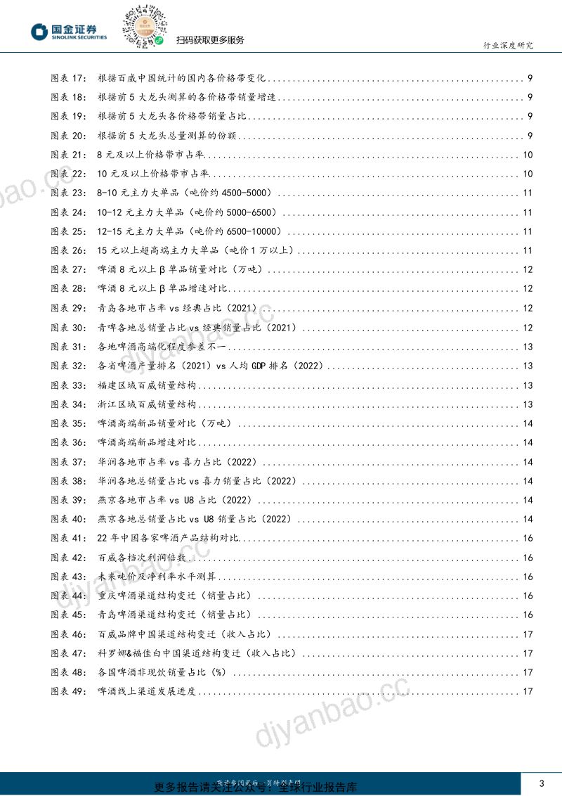 食品饮料行业深度研究:啤酒如何看待区域格局之变、高端化进度?-230808(20页) 第3页