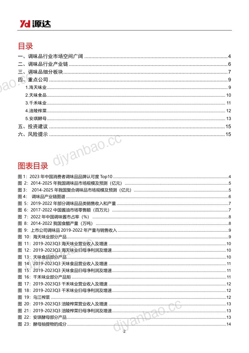调味发酵品行业专题研究系列一:我国调味品行业需求改善、动销回暖行业景气度有望回升-231128(16页) 第2页