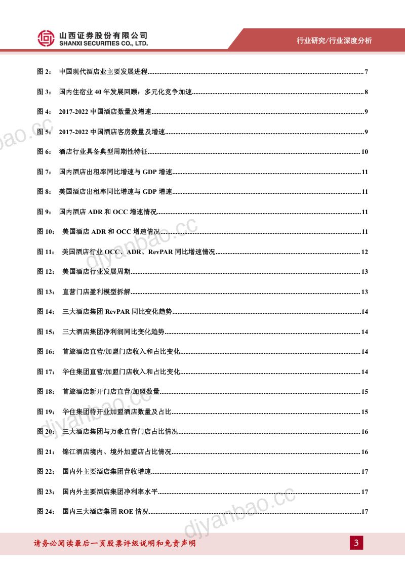 酒店行业专题报告:周期与成长属性共振国内连锁化中高端酒店发展前景广阔-231130(31页) 第3页