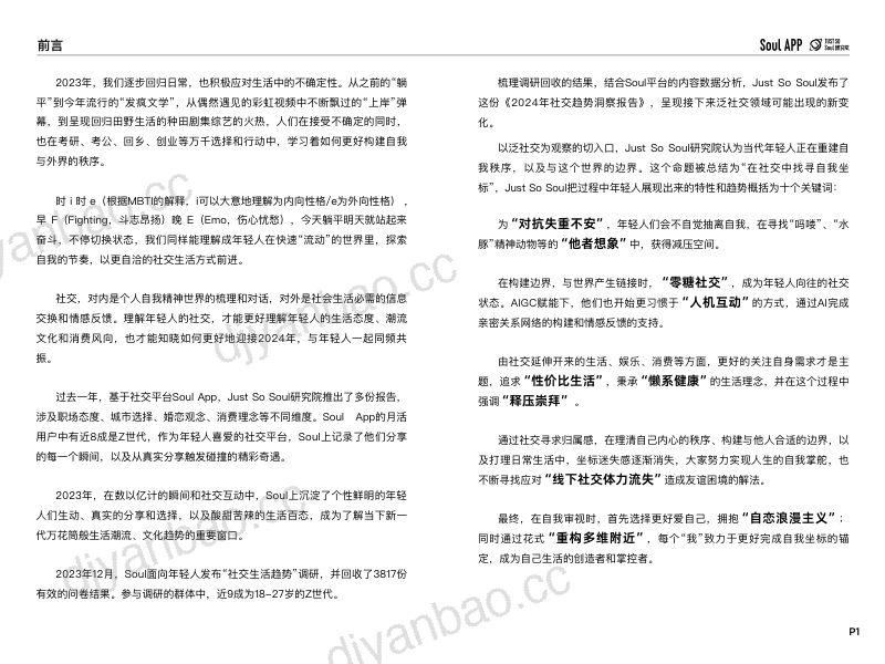 Just So Soul研究院:2024年社交趋势洞察报告(22页) 第2页