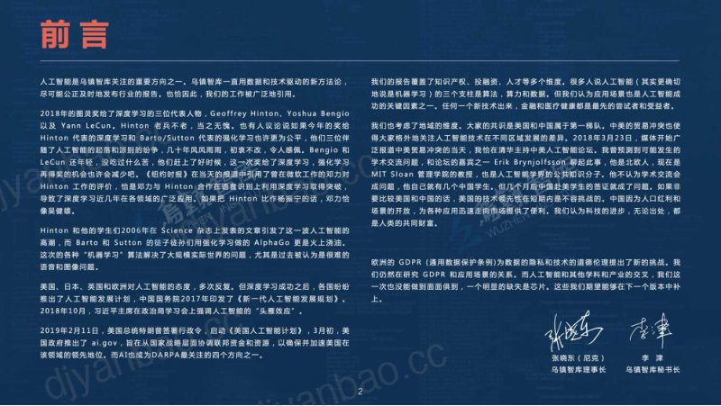 乌镇智库:2018年全球人工智能发展报告(69页) 第3页