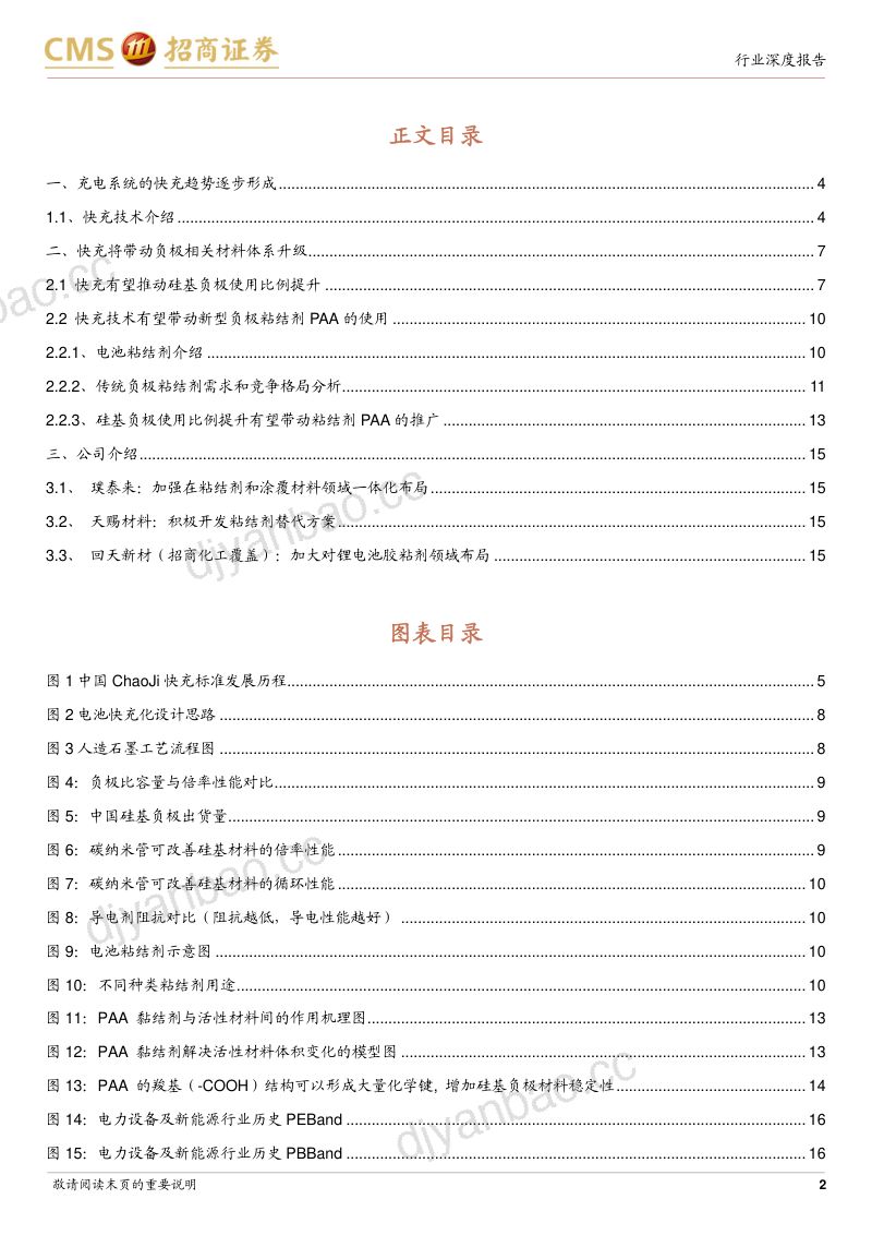 动力电池与电池系统系列报告:快充将带动负极材料体系升级硅基负极、PAA、CNT-220726(18页) 第2页