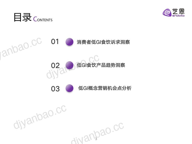 艺恩数据：2024低GI食饮消费者洞察报告（30页） 第3页