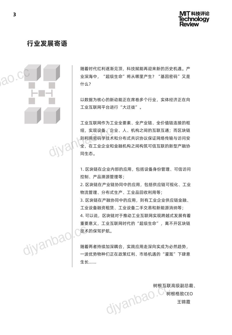 MIT科技评论：2021年工业区块链技术应用及趋势报告（33页） 第3页