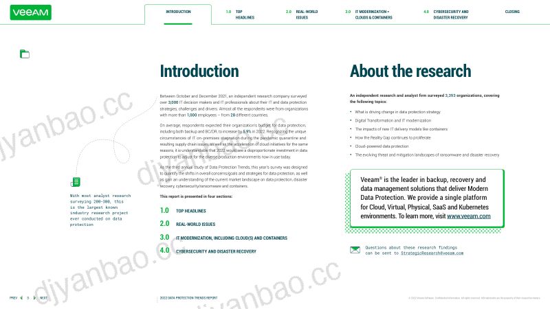 Veeam：2022年数据保护趋势报告（英文版）（28页） 第3页