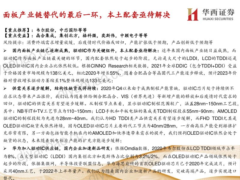 显示驱动芯行业：面板国产化最后1公里（64页） 第2页
