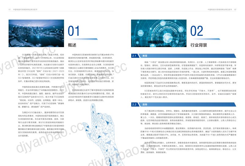 中国电信：5G双域快网业务白皮书（2023）（14页） 第3页