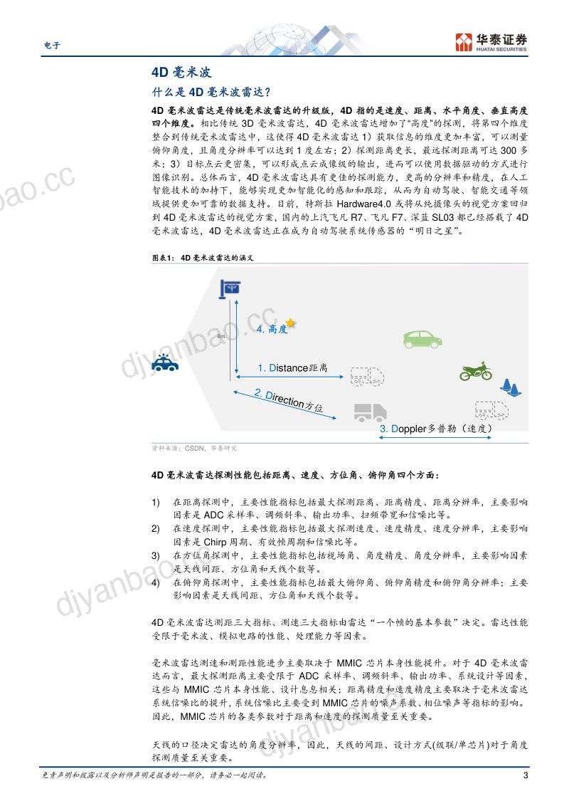 电子行业：4D毫米波雷达智驾普及的新路径-230413（29页） 第3页