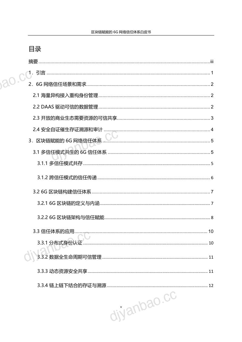 2023年区块链赋能的6G网络信任体系白皮书(25页) 第3页