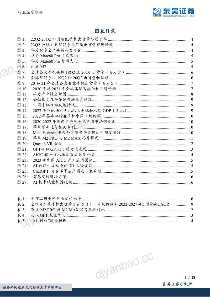 电子行业深度报告:消费电子布局正当时关注需求复苏、格局变化、技术创新-231017(18页) 第3页