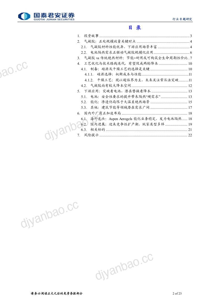 气凝胶行业专题报告：硬需求驱动放量强降本拓宽空间-231019（23页） 第2页