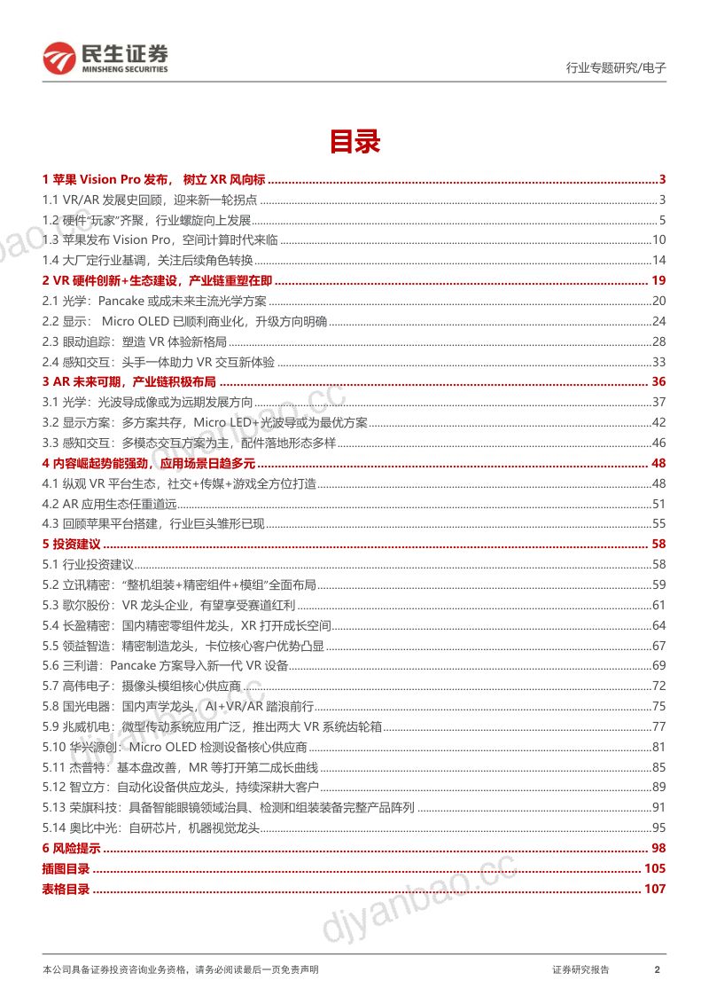 电子行业专题：Vision Pro重构未来-231113（109页） 第2页