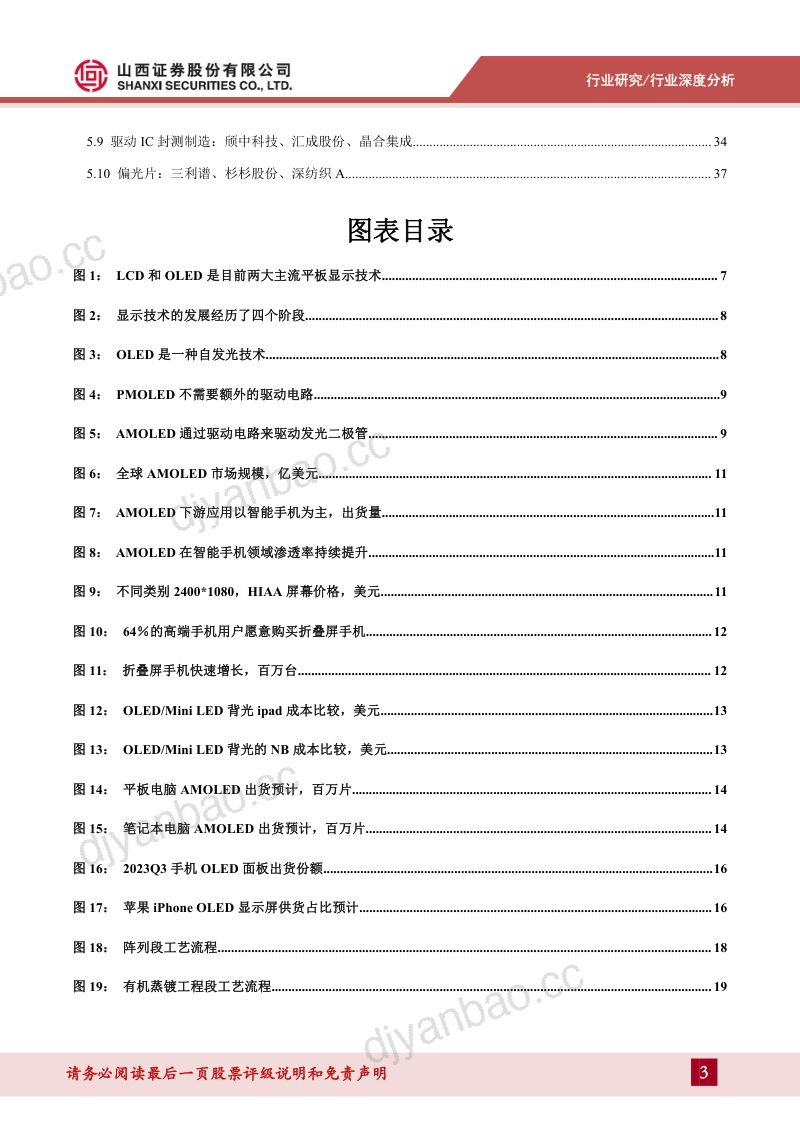电子行业显示系列报告之OLED:中尺寸OLED渗透提速产业链迎来发展机遇-240104(41页) 第3页