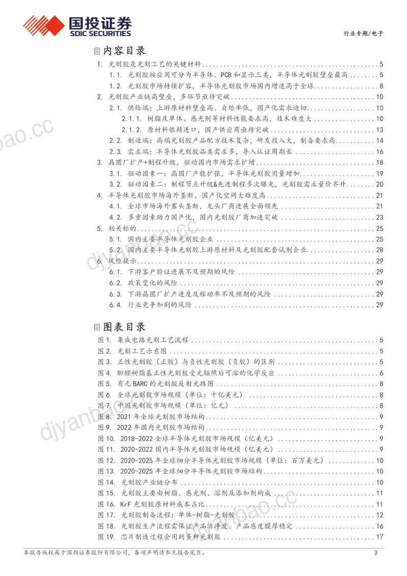 电子行业高端国产替代系列~光刻胶:半导体制造核心材料国产替代突围在即-240110(31页) 第3页