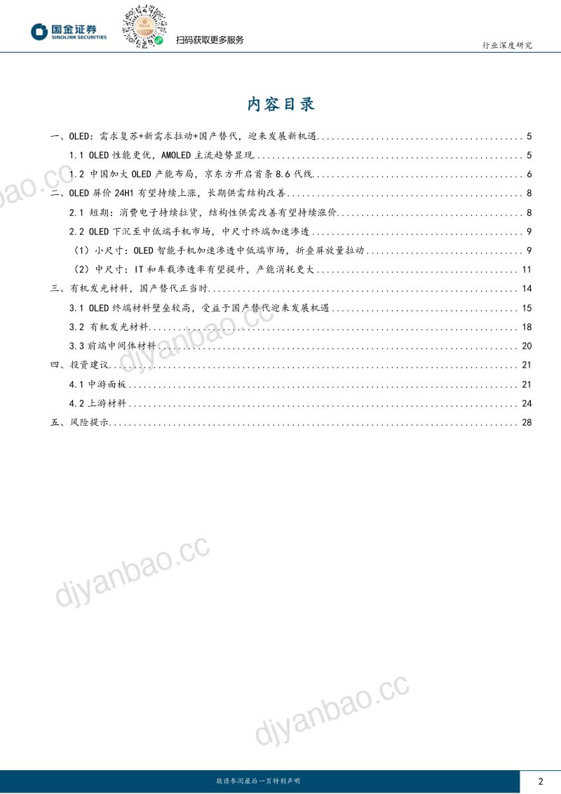 OLED行业研究：OLED显示供需双向驱动国产替代大有可为-240122（30页） 第2页