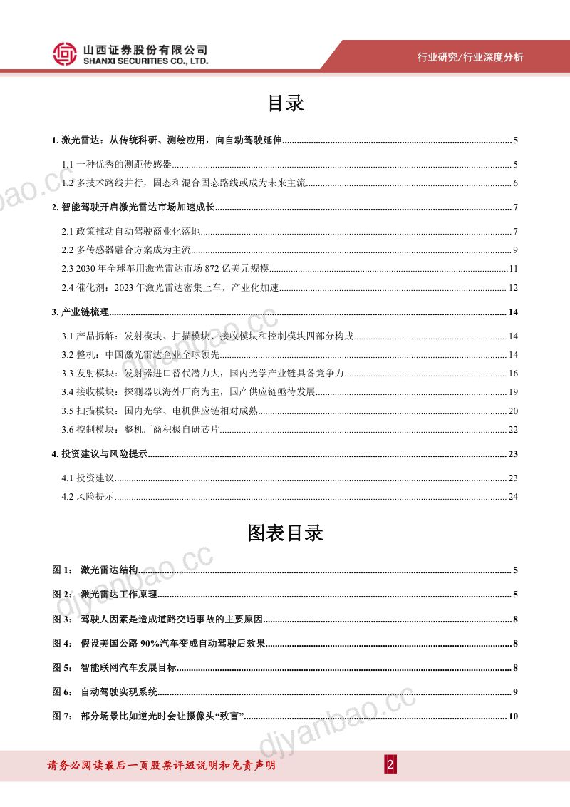 电子行业激光雷达深度报告:产业化加速国产供应链迎来投资机遇-240418(26页) 第2页