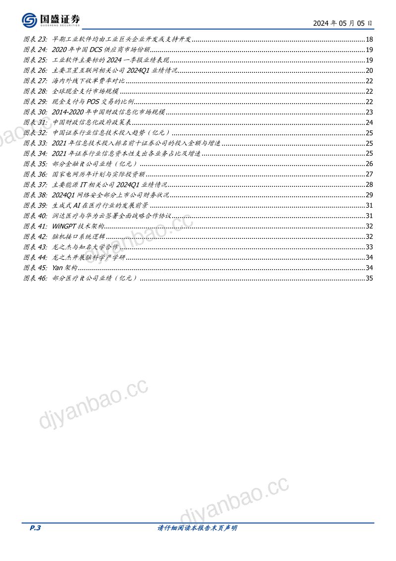 计算机行业深度:行业景气触底算力全面超预期-240505(36页) 第3页